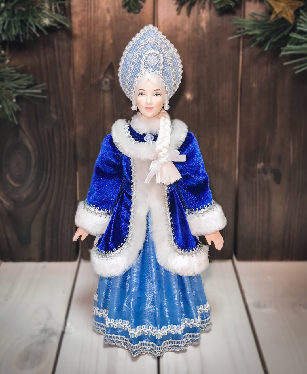 Кукла Снегурочка в русском наряде